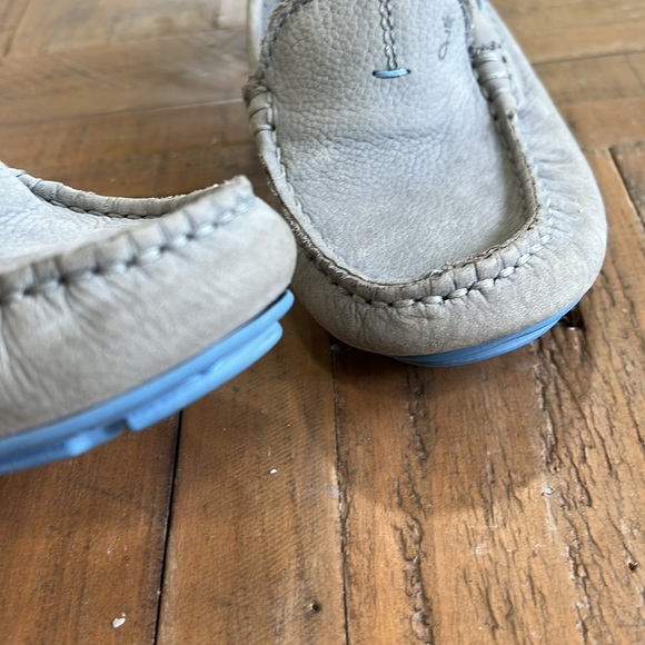 Jacadi Gray Leather moccasins - Picture 4 of 9